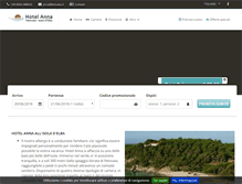 Tablet Screenshot of hotelannaisoladelba.it